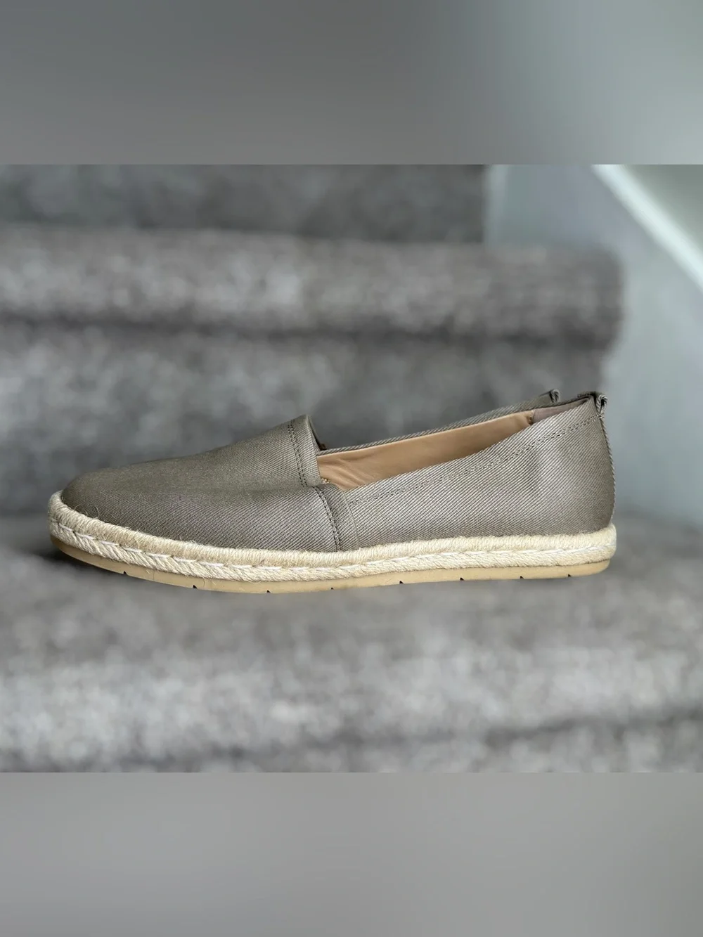 ABEO Isle Slip On Neutral Espadrille Comfort Orthotic Walking Flats Shoes